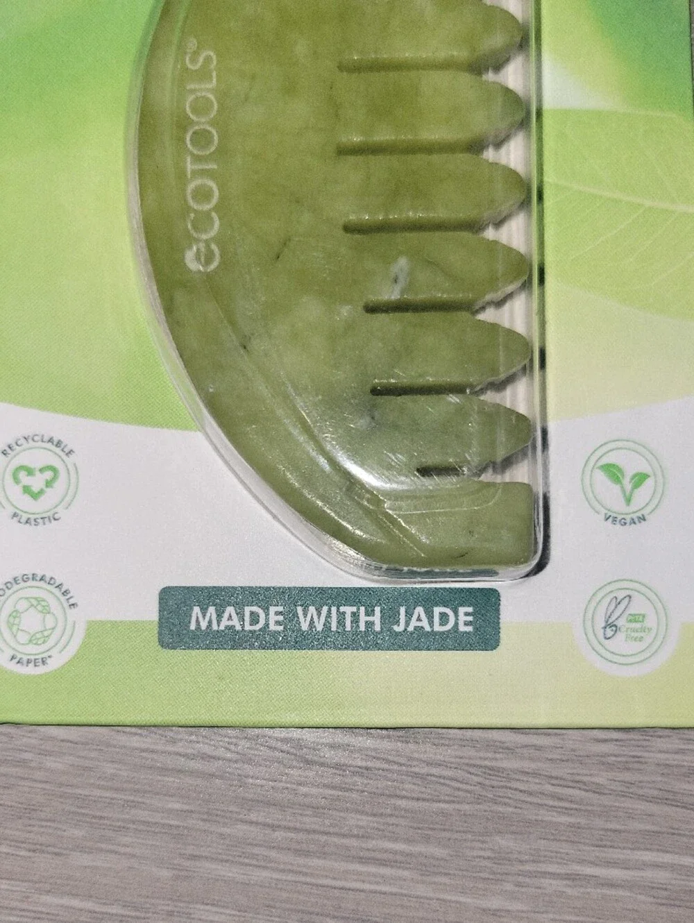 ecotools Green Jade Scalp Gua Sha Comb